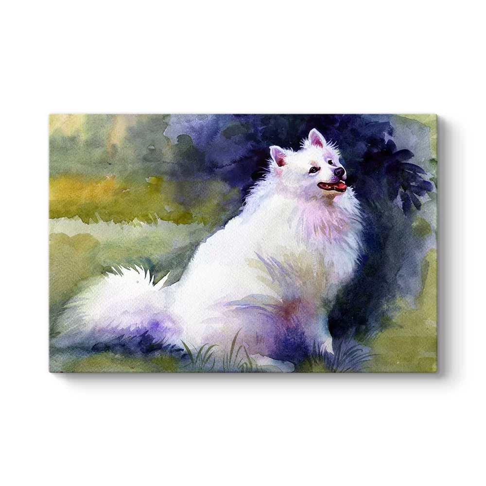 Sulu Boya Köpek Tablosu - Model 1